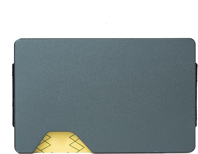 Minimalist Wallet for Men, Slim Metal RFID Blocking Wallet Credit Card Holder Money Clip & Cash Strap, Scratch-Resistant Holds 15 Cards,Ideal Gift for Men | Matte Grey - Image 2