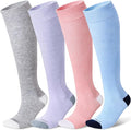 LEVSOX Viscose Made from Bamboo Compression Socks for Pregnant Women 20-30 mmHg Knee High Cute Mens Supports Socks for Travel by Levsox
