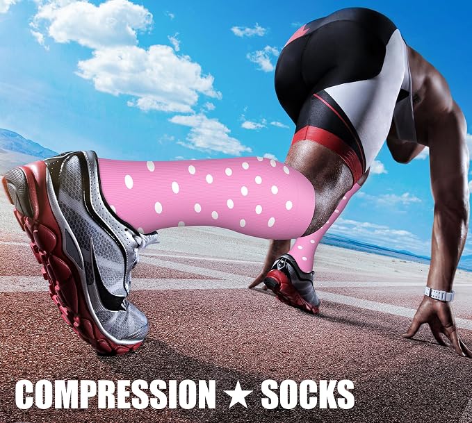 CHARMKING Compression Socks for Women & Men Circulation (3 Pairs) 15-20 mmHg is Best Support for Athletic Running Cycling - Image 3