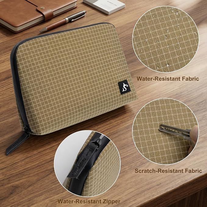 simtoper Electronic Organizer Travel Case – Waterproof Cable Bag for Cord, Charger, Hard Disk, Power Bank – Small Tech Storage for Travel, Backpack, Business Trip, Airplane - Image 3