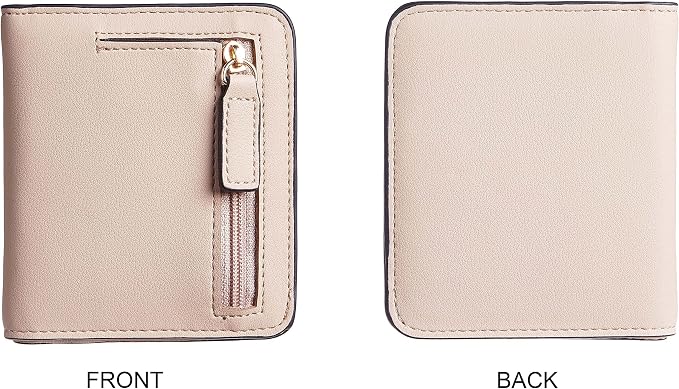Gostwo Small Wallet for Women, Slim Bifold Credit Card Holder, Compact RFID Blocking Cash Wallet, Billfolds Thin Leather Zipper Pocket, Mini Wallet Gift for Ladies Teen Girls Travel with ID Window - Image 5