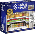 3.0 - Expandable 2 Tiered Spice Rack Organizer for Cabinet & Pantry - Kitchen Seasoning Organizer - Cabinet Spice Racks for Inside Cabinets (Spicy Shelf Premium) - Home Organization by SpicyShelf