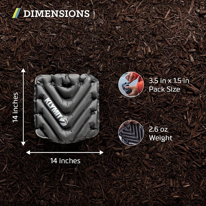 KLYMIT V Seat - Portable, Inflatable Padded Cushion Seat, Perfect for Air Travel, Camping, Backpacking and Bleacher Seats - Image 4