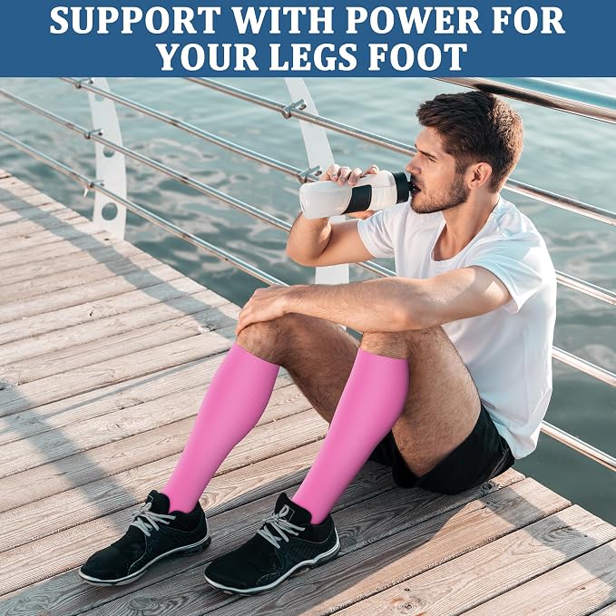 FEYHAY Copper Compression Socks (3 Pairs) 15-20 mmHg Circulation is Best Athletic & Daily for Men & Women, Running, Climbing - Image 4