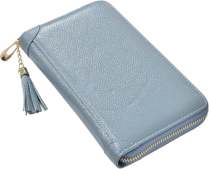 Easyoulife Credit Card Holder Wallet Womens Zipper Leather Case Purse RFID Blocking - Image 7