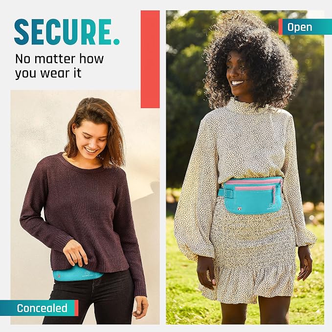 Alpha Keeper Money Belt for Travel Hidden Under Clothes – RFID Blocking Passport Holder & Slim Waist Wallet Pouch for Women & Men, Anti-Theft Travel Accessories - Image 3