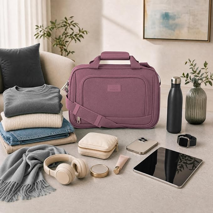 U.S. Traveler Rio 14" Travel Tote Bag, Lightweight 1200D Carry-On Bag for Women & Men - Image 3