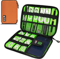 Electronics Organizer,Travel Cord Organizer Pouch,Cable Organizer Bags | Travel Electronic Accessories Storage Case for Cables, Cords, Charger, Phone (Orange) by Miavers