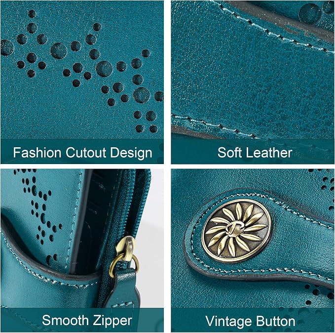 Tipmile Small Wallet for Women Bifold RFID Blocking Card Holder Leather Wallets with Zipper Coin Pocket - Image 8