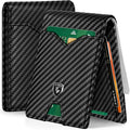 GSOIAX Slim Wallet for Men Rfid Blocking Leather Bifold Front Pocket Carbon Fiber Men's Money Clips Credit Card Holder With Gift Box by GSOIAX