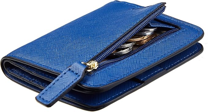 Toughergun Women’s Small Slim Leather Wallet with RFID Protection, Compact Bifold Mini Purse with Clear ID Window by Toughergun