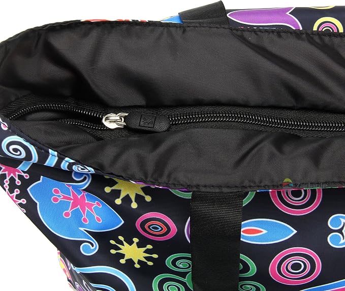 Beach Tote Bags Travel Totes Bag Shopping Zippered Tote for Women Foldable Waterproof Overnight Handbag - Image 7