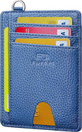 FurArt Slim Minimalist Wallet RFID Credit Card Holder for Men | slim minimalist compact rfid id window thin by FurArt