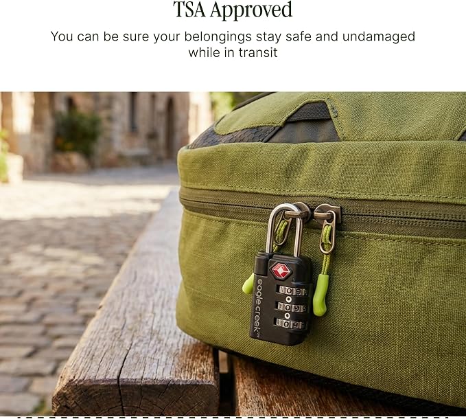 Eagle Creek Travel Safe TSA Lock, 3 Dial Combination, Graphite | Lock for Suitcase, Duffel Bag, and Backpack Security, Travel Sentry Certified, Keep Your Belongings Secure - Image 5