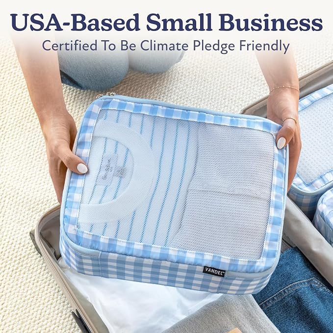 Vandel TSA-Friendly Packing Cubes for Carry On, Mesh Suitcase Organizer Bag | Professional Travel Organizer Bags for Women with Mesh Panel, Small Packing Cubes with Durable Zippers, Luggage Cube Set of 4 - Image 6