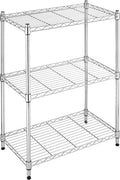 Whitmor 3-Tier Shelving Unit, Metal Storage Shelves, Easy Assembly Home Organizer for Pantry, Kitchen, Garage, Plant, 23"L x 13"W x 30"H by Whitmor