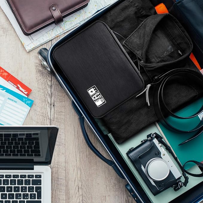 SELLYFELLY Electronics Organizer Travel Universal Cable Organizer Bag Waterproof Electronics Accessories Storage Cases for Cable, Charger, Phone, USB, SD Card, Hard Drives, Power Bank, Cords - Image 9