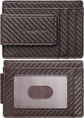 Toughergun Slim Wallet for Men RFID Blocking Money Clip, Minimalist Front Pocket Credit Card Holder, Magnetic Thin Mens Wallets with ID Window by Toughergun