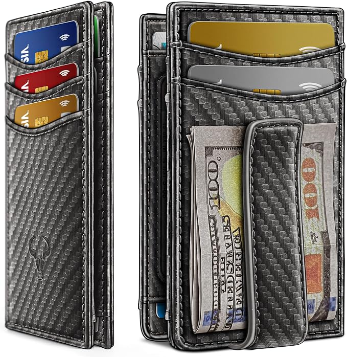 BULLIANT Magnetic Slim Leather Pocket Wallet Money Clip For Men 12Cards | RFID Blocking | Easy Access | Gift Boxed by BULLIANT
