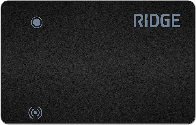 Ridge Wallet Tracker Card Compatible with Apple Find My, Slim Tracking Card - Wallet Finder, Item Locator for Luggage Tags, Passports, Phone - MFi Certified, IP68 Water Resistance by Unknown