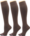 Dr. Motion 3 Pairs Light Summer Bright Fun Graduated Compression Women's Knee-Hi Socks by Dr.+Motion
