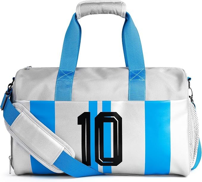 Gym Bag for Men Women, Carry On Sports Duffel Bag for Travel, Soccer Gear Bag with Shoe Compartment by Vokelater