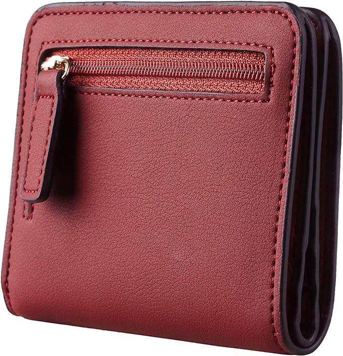 Toughergun Women’s Small Slim Leather Wallet with RFID Protection, Compact Bifold Mini Purse with Clear ID Window - Image 5