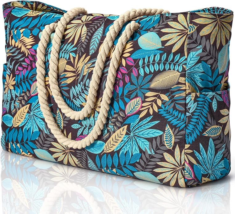 Becokan Beach Bags for Women Large Waterproof Beach Tote Bag Zipper Beach Bags Waterproof Sandproof Swim Pool Bag Large Tote by BecokanBeachBagSpecialist