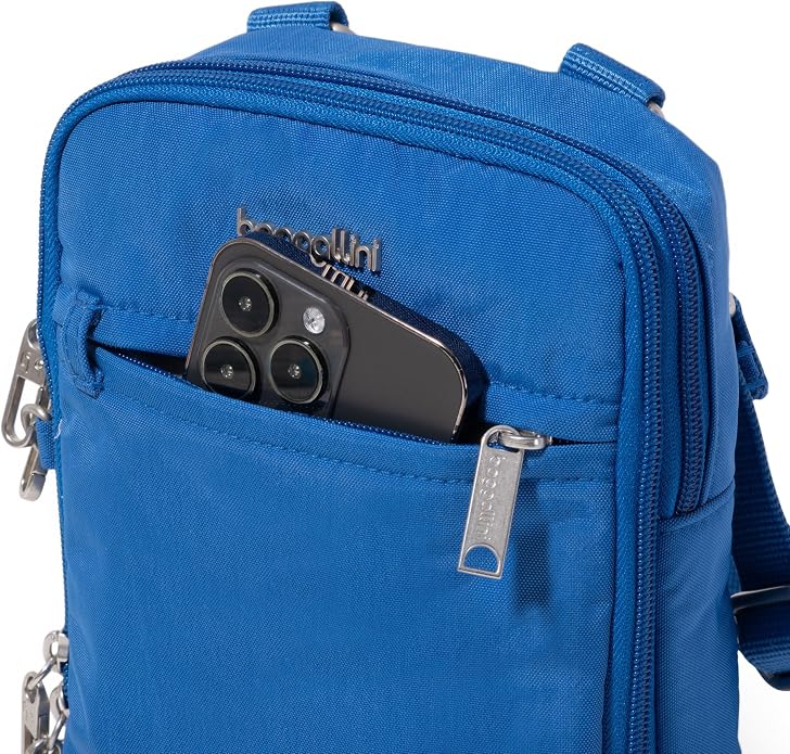Baggallini Securtex® Anti-theft Mini Everything Crossbody Bag, 6.3"x8.25" Rfid, Locking Zippers & Cut-resistant Strap - Image 11