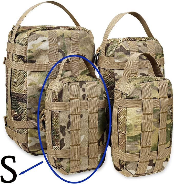 4 Set Tactical Packing Cubes ，Compressible Mesh Duffle Storage Bag,Portable Edc Molle Pouch Organizer. - Image 3