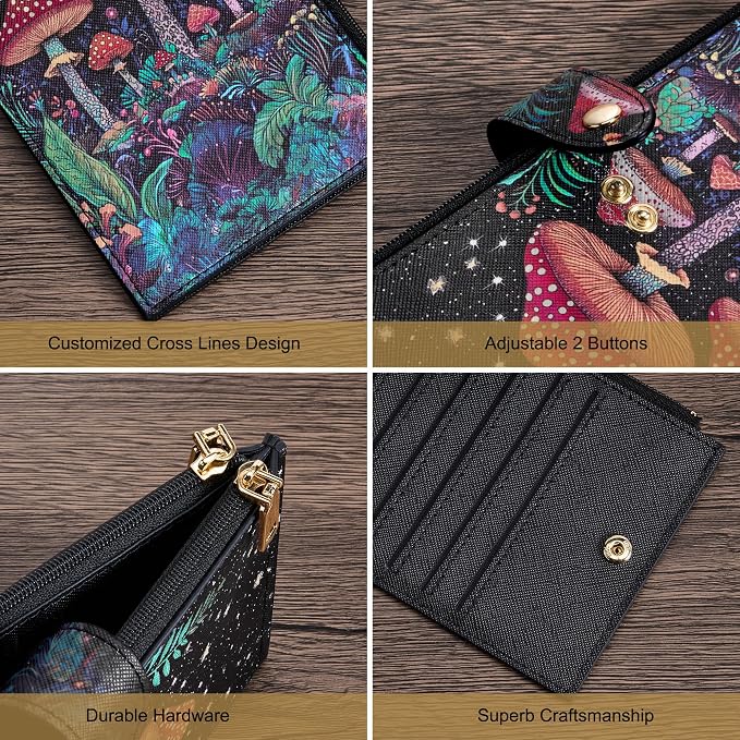 Travelambo RFID Wallet Women Large Size Bifold Multi Card Wallet Case with Zipper Pocke Credit Card Holder for Women - Image 6