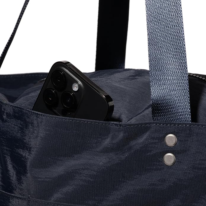 Baggallini Carryall Tote - Lightweight Nylon Zipper Top Weekender Travel Beach Bag w/Luggage Sleeve - Image 13