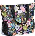 ESVAN Original Floral Water Resistant Large Tote Bag Shoulder Bag for Gym Beach Travel Daily Bags Upgraded by ESVAN