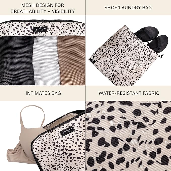 Packing Cubes for Travel, 6-Piece Large Packing Cube Organizer Set for Suitcase, Duffel Bag, Luggage, Multiple Sizes Travel Essentials (Cheetah Spot) - Image 3