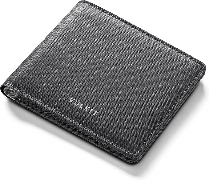 VULKIT Lite Wallet, RFID Blocking Bifold Wallets, Minimalist, Water-repellent & Wear-resistant by VULKIT