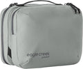 Eagle Creek Pack-It Trifold Toiletry Kit, Storm Grey | Dopp Kit Toiletry Organizer with Padded Interior, Durable Hanging Hook and Large Compartments, Water-Resistant and Washable by EagleCreek