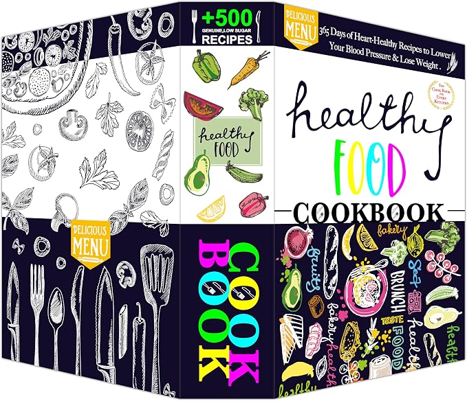 Cookbook Book Safe with Real Paper Pages - Healthy Food Theme Kitchen Diversion Safe with Key Lock & 2 Keys - 9.3"x6.1"x2.3" Hidden Storage Compartment Metal Security Box (Health Food-Key) - Image 5