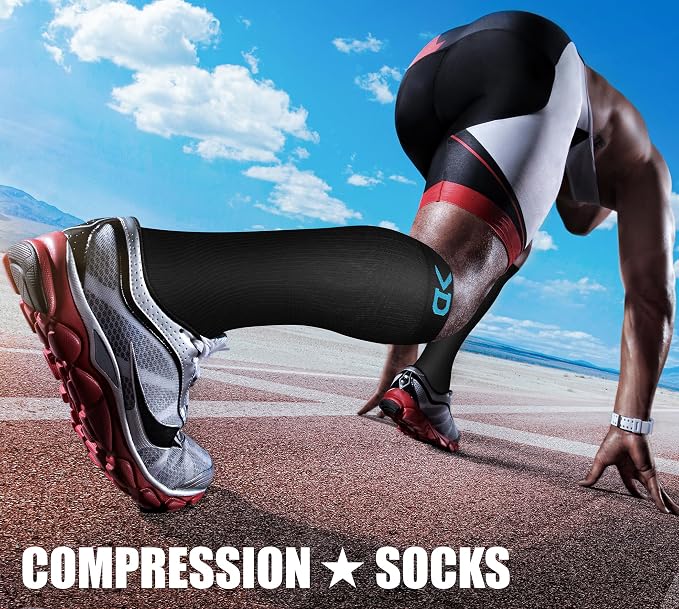 CHARMKING Compression Socks for Women & Men Circulation (3 Pairs) 15-20 mmHg is Best Support for Athletic Running Cycling - Image 3