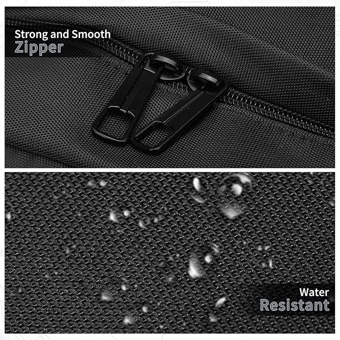 Laptop Backpack for Men & Women 15.6 Inch Office Anti Theft, Black | Small Work Backpack Water Resistant with Luggage Strap Theft Proof Sleek Backpack Oxford Material for Commute, Work, Travel - Image 5