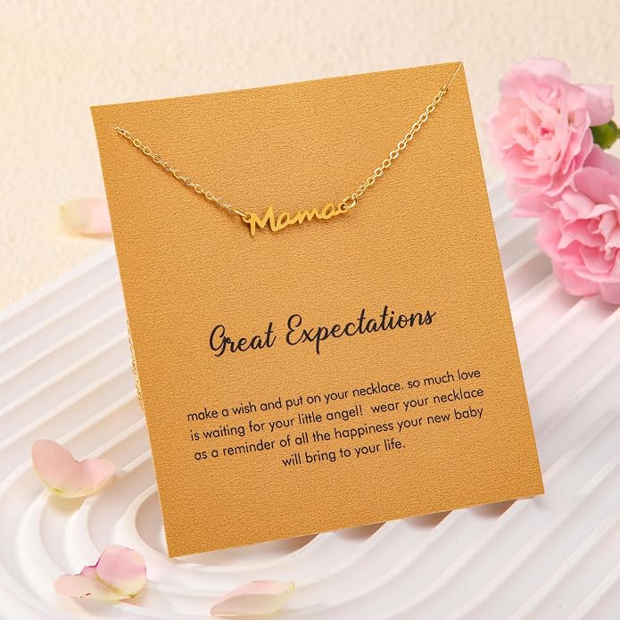 RZKING Golden Necklace for Women, Dainty Butterfly Heart Bow Rose Necklace, Gifts for Best Friend Sister Mom Girlfriend, Graduation Chritmas Birthday Anniversary Thank You Gifts - Image 5