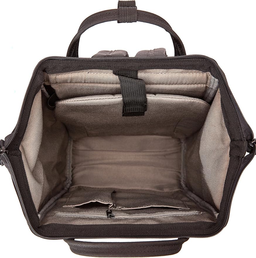 Kah&Kee Polyester Travel Backpack Functional Anti-theft School Laptop for Women Men (Black, Small) - Image 5