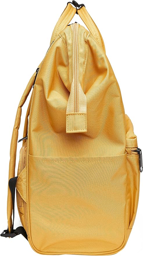 Kah&Kee Polyester Travel Backpack Functional Anti-theft School Laptop for Women Men (Yellow, Medium) - Image 4