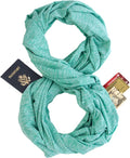 Zero Grid Infinity Travel Scarf Loop with Hidden Zipper Pockets for Passport, Phone, Cash, Cards by ZeroGrid