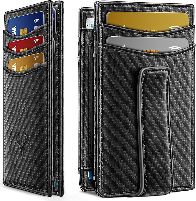 BULLIANT Magnetic Slim Leather Pocket Wallet Money Clip For Men 12Cards | RFID Blocking | Easy Access | Gift Boxed by BULLIANT