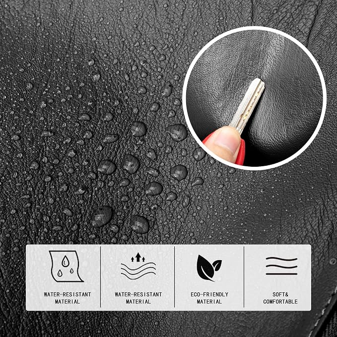 Fashion Backpack Purse For Women Anti-theft Rucksack Pu Leather Lightweight Water-resistant Shoulder Bag, Black - Image 6