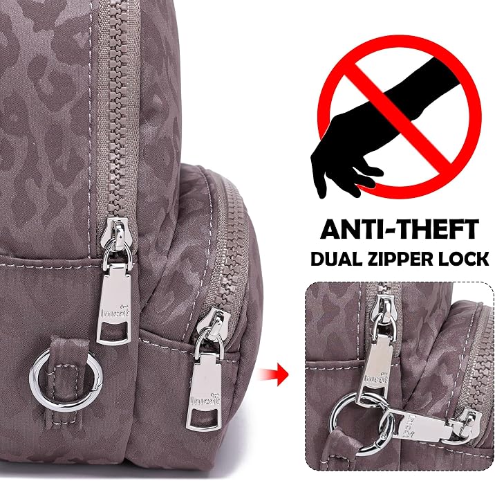 NEICOA Small Anti Theft Crossbody Bags for Women Lightweight RFID Sling Bag | Nylon Travel Purse for Daily Casual Use - Image 5