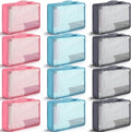 Tudomro 12 Pcs Large Packing Cubes Luggage Organizers for Suitcase Mesh Travel Organizer Bags Travel Packing Organizers for Traveling Camping Hiking by Tudomro