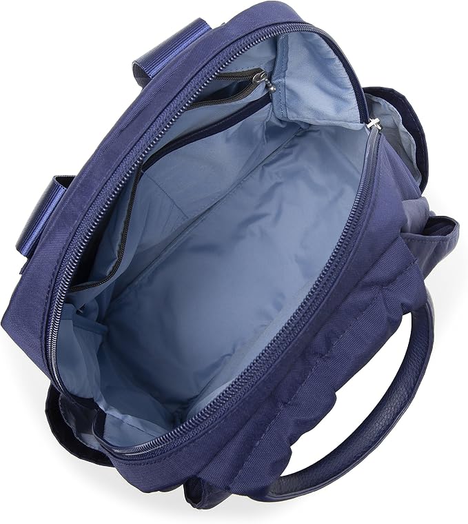 Baggallini Womens With Rfid Phone Wristlet All Day Backpack, Navy, One Size US - Image 11