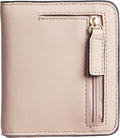Gostwo Small Wallet for Women, Slim Bifold Credit Card Holder, Compact RFID Blocking Cash Wallet, Billfolds Thin Leather Zipper Pocket, Mini Wallet Gift for Ladies Teen Girls Travel with ID Window by Gostwo