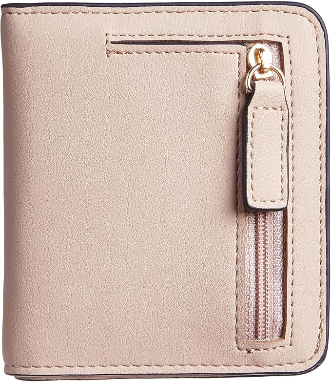Gostwo Small Wallet for Women, Slim Bifold Credit Card Holder, Compact RFID Blocking Cash Wallet, Billfolds Thin Leather Zipper Pocket, Mini Wallet Gift for Ladies Teen Girls Travel with ID Window by Gostwo